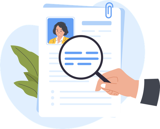 businessman screening and resume check illustration svg download png 13578274