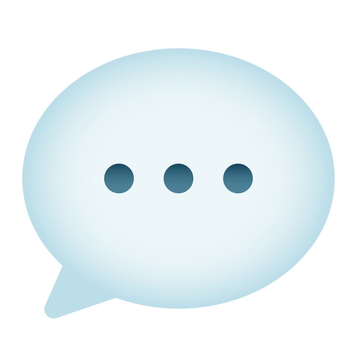 speech balloon icon in emoji style